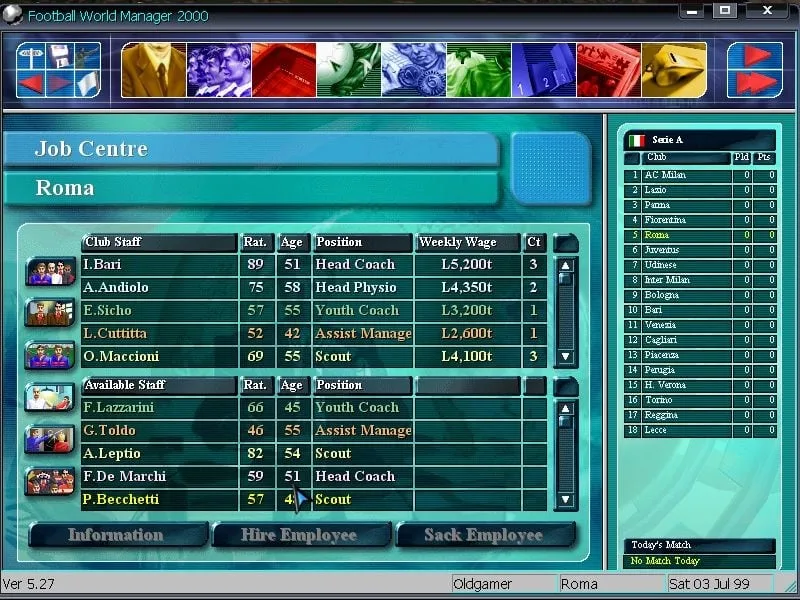 Football World Manager 2000 — 3