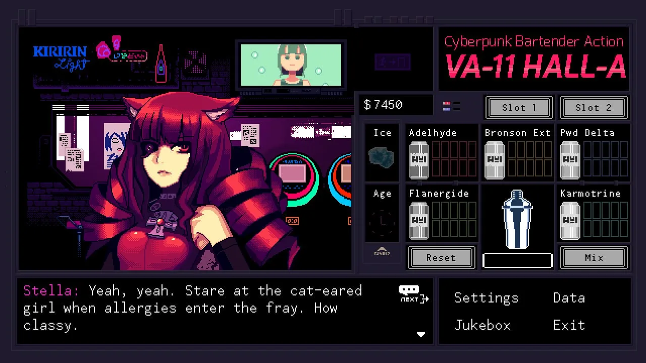 VA-11 Hall-A: Cyberpunk Bartender Action — 3