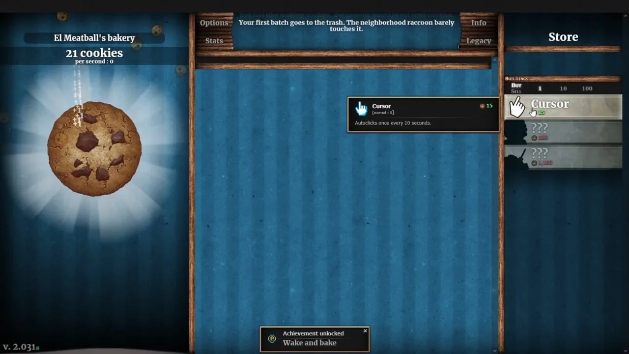 Cookie Clicker — 1
